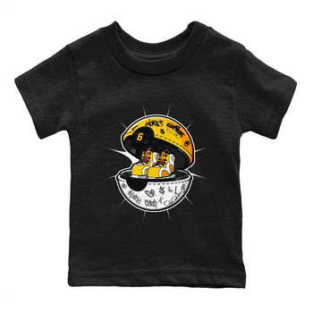 Air Jordan 6 Yellow Ochre shirt to match jordans Sneaker Capsule sneaker tees AJ6 Yellow Ochre SNRT Sneaker Release Tees Baby Toddler Black 2 T-Shirt
