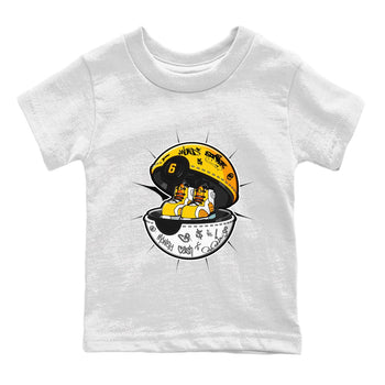 Air Jordan 6 Yellow Ochre shirt to match jordans Sneaker Capsule sneaker tees AJ6 Yellow Ochre SNRT Sneaker Release Tees Baby Toddler White 2 T-Shirt