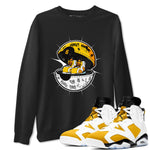 Air Jordan 6 Yellow Ochre shirt to match jordans Sneaker Capsule sneaker tees AJ6 Yellow Ochre SNRT Sneaker Release Tees Unisex Black 1 T-Shirt
