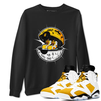 Air Jordan 6 Yellow Ochre shirt to match jordans Sneaker Capsule sneaker tees AJ6 Yellow Ochre SNRT Sneaker Release Tees Unisex Black 1 T-Shirt