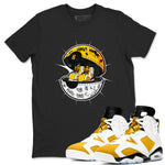 Air Jordan 6 Yellow Ochre shirt to match jordans Sneaker Capsule sneaker tees AJ6 Yellow Ochre SNRT Sneaker Release Tees Unisex Black 1 T-Shirt