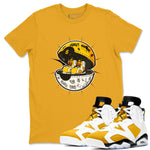 Air Jordan 6 Yellow Ochre shirt to match jordans Sneaker Capsule sneaker tees AJ6 Yellow Ochre SNRT Sneaker Release Tees Unisex Gold 1 T-Shirt