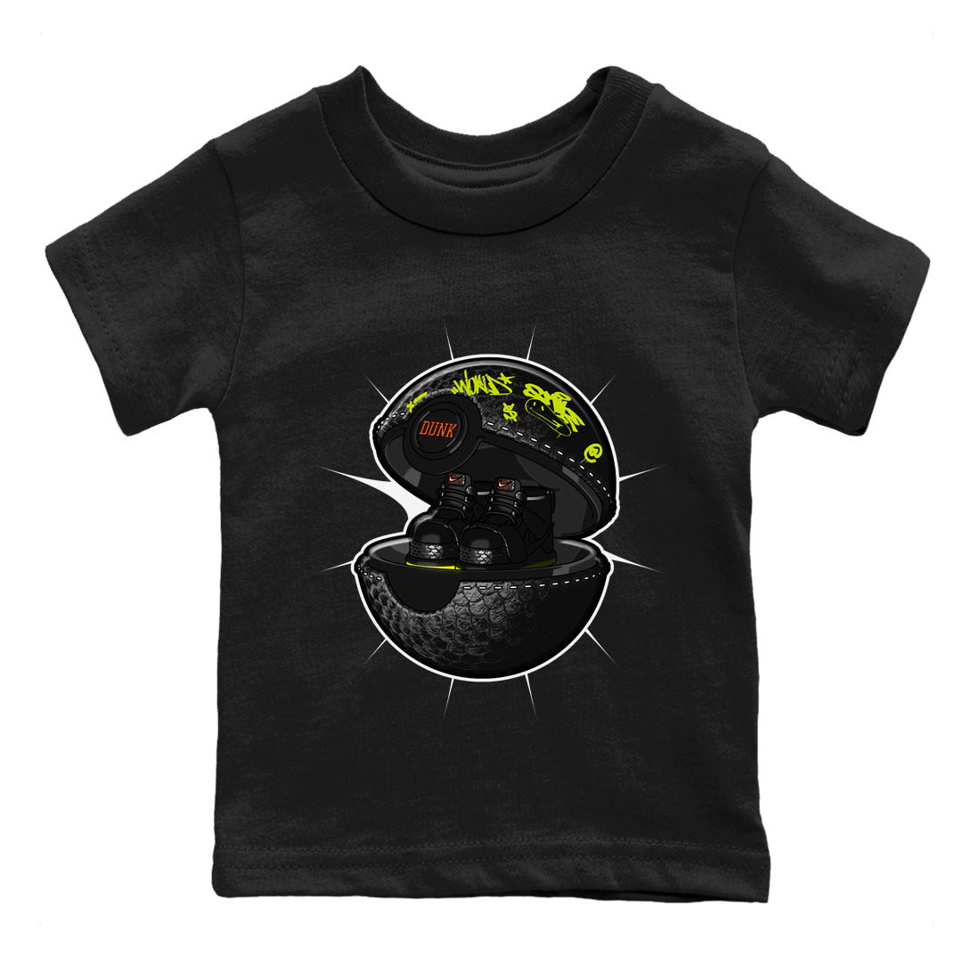 Dunk Mid Premium shirt to match jordans Sneaker Capsule sneaker tees halloween horror nights Nike Dunk Halloween SNRT Sneaker Release Tees Baby Toddler Black 2 T-Shirt