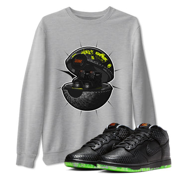 Dunk Mid Premium shirt to match jordans Sneaker Capsule sneaker tees halloween horror nights Nike Dunk Halloween SNRT Sneaker Release Tees Unisex Heather Grey 1 T-Shirt