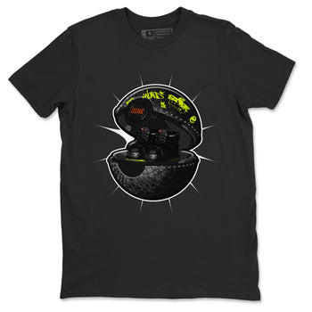 Dunk Mid Premium shirt to match jordans Sneaker Capsule sneaker tees halloween horror nights Nike Dunk Halloween SNRT Sneaker Release Tees Unisex Black 2 T-Shirt