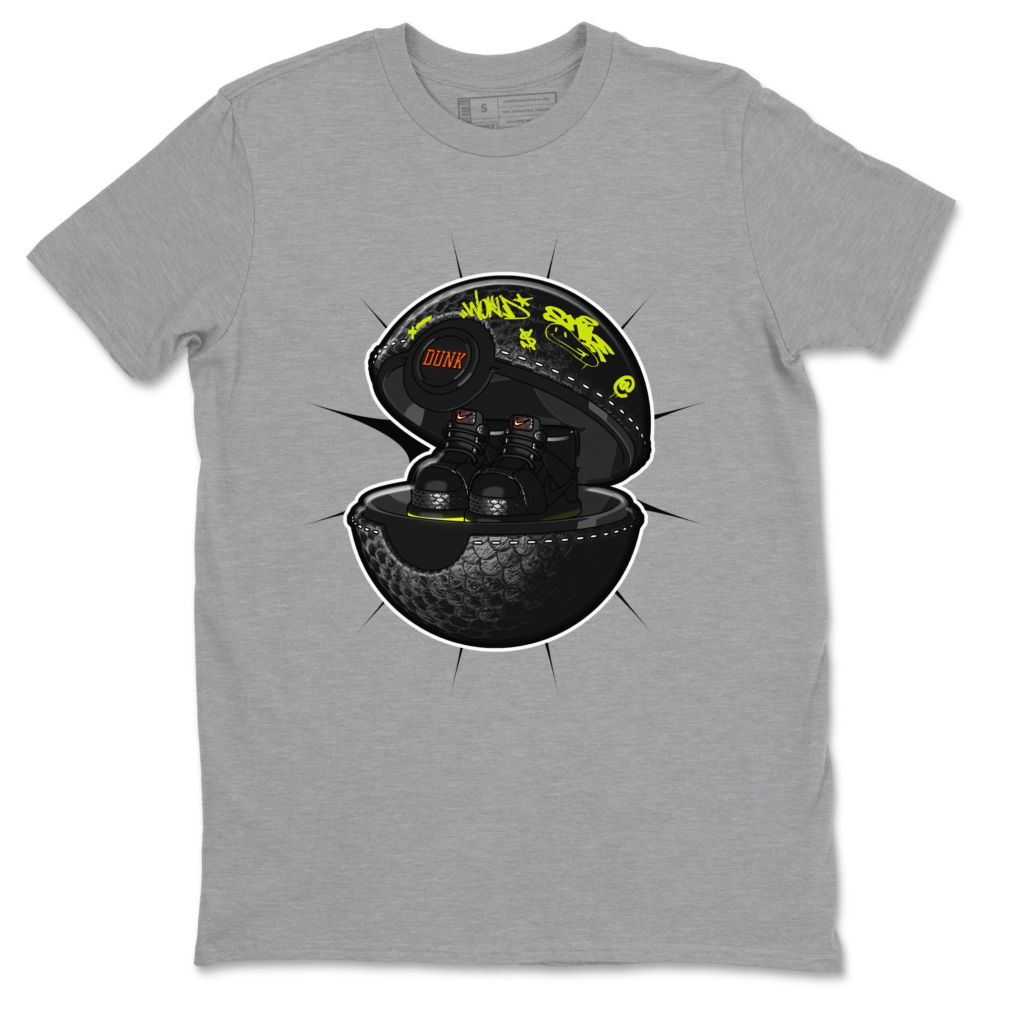Dunk Mid Premium shirt to match jordans Sneaker Capsule sneaker tees halloween horror nights Nike Dunk Halloween SNRT Sneaker Release Tees Unisex Heather Grey 2 T-Shirt