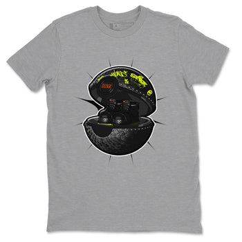 Dunk Mid Premium shirt to match jordans Sneaker Capsule sneaker tees halloween horror nights Nike Dunk Halloween SNRT Sneaker Release Tees Unisex Heather Grey 2 T-Shirt