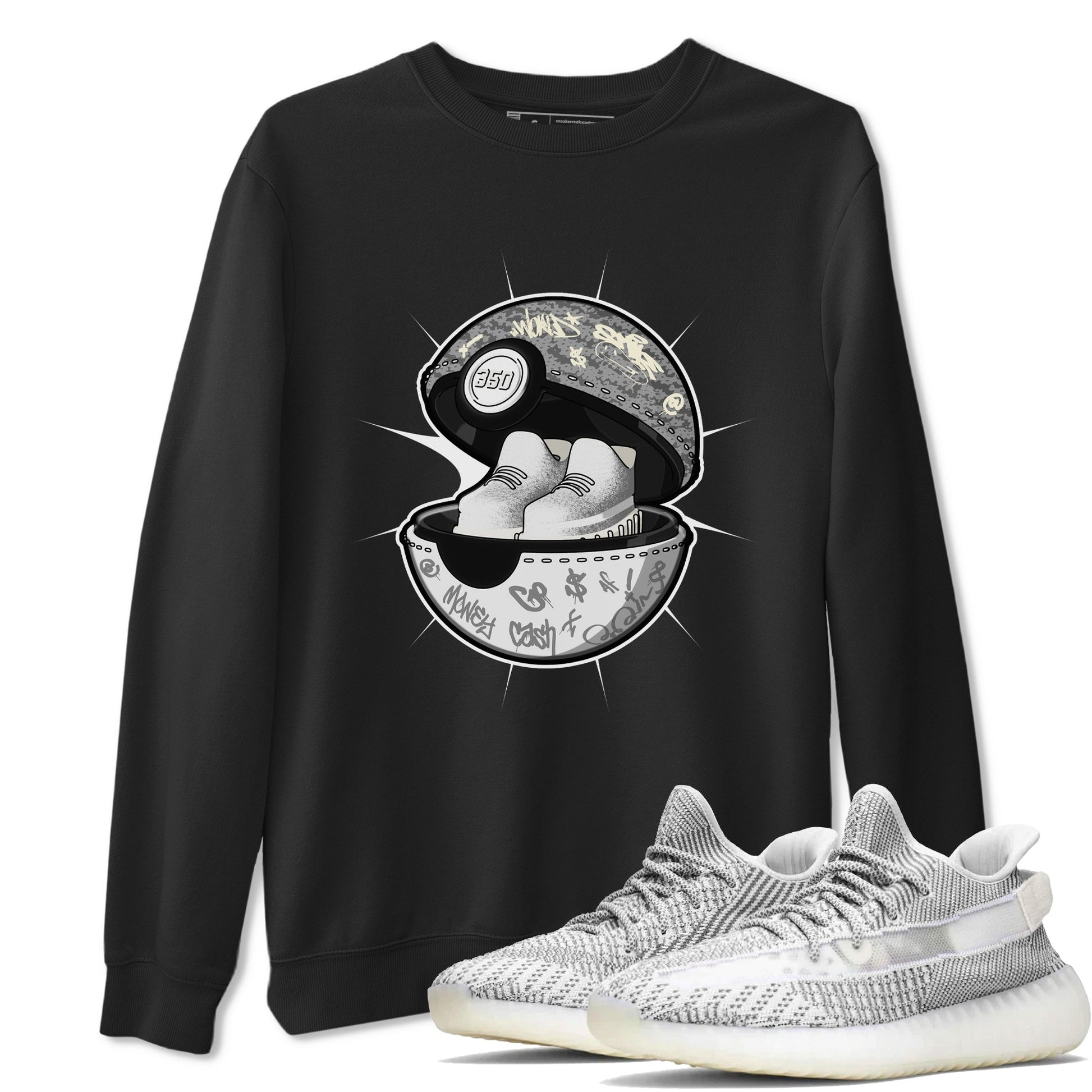 Yeezy 350 Static shirt to match jordans Sneaker Capsule sneaker tees Adidas Yeezy 350 Static SNRT Sneaker Release Tees Unisex Black 1 T-Shirt