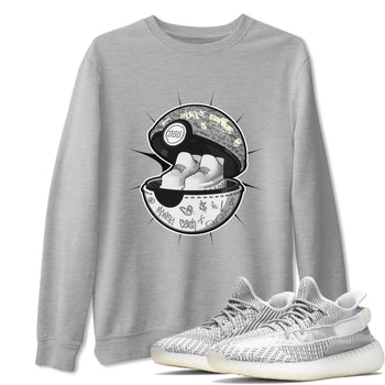 Yeezy 350 Static shirt to match jordans Sneaker Capsule sneaker tees Adidas Yeezy 350 Static SNRT Sneaker Release Tees Unisex Heather Grey 1 T-Shirt