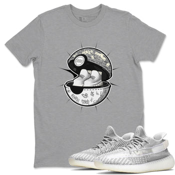 Yeezy 350 Static shirt to match jordans Sneaker Capsule sneaker tees Adidas Yeezy 350 Static SNRT Sneaker Release Tees Unisex Heather Grey 1 T-Shirt