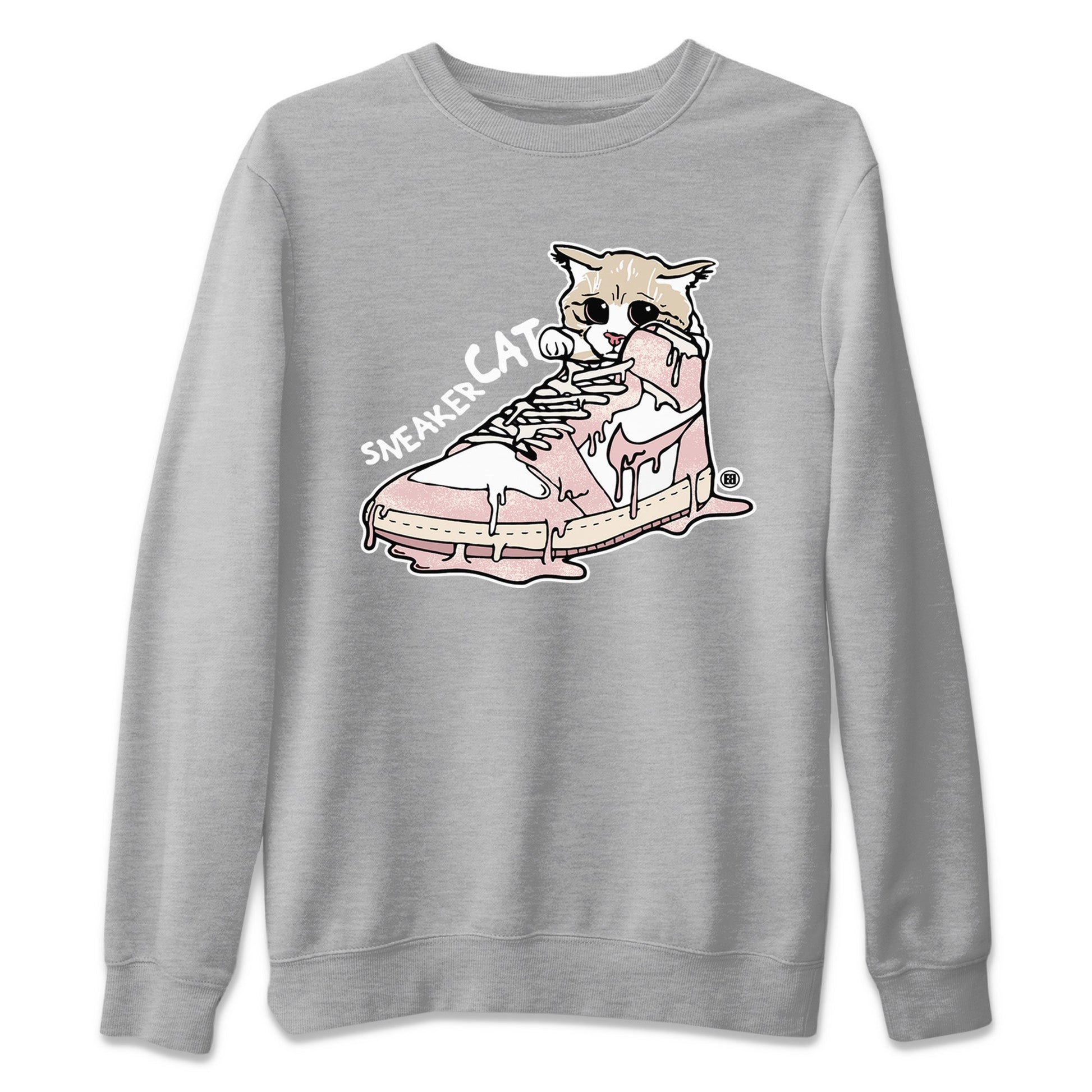 Air Jordan 1 Washed Pink Sneaker Match Tees Sneaker Cat Sneaker Tees Air Jordan 1 High OG WMNS Washed Pink Sneaker Release Tees Unisex Shirts Heather Grey 2