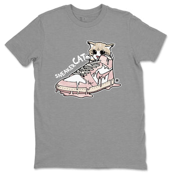 Air Jordan 1 Washed Pink Sneaker Match Tees Sneaker Cat Sneaker Tees Air Jordan 1 High OG WMNS Washed Pink Sneaker Release Tees Unisex Shirts Heather Grey 2