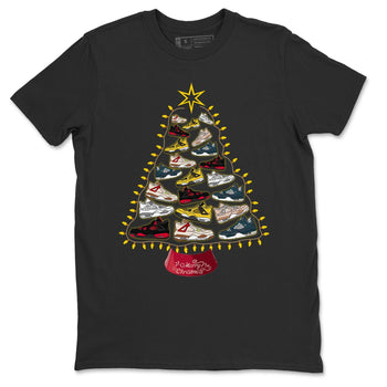 Jordan 4 Red Thunder Sneaker Match Tees Sneaker Christmas Tree Sneaker Tees Jordan 4 Red Thunder Sneaker Release Tees Unisex Shirts