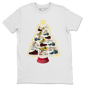 Jordan 4 Red Thunder Sneaker Match Tees Sneaker Christmas Tree Sneaker Tees Jordan 4 Red Thunder Sneaker Release Tees Unisex Shirts
