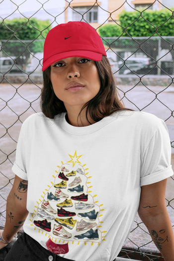 Jordan 4 Red Thunder Sneaker Match Tees Sneaker Christmas Tree Sneaker Tees Jordan 4 Red Thunder Sneaker Release Tees Unisex Shirts