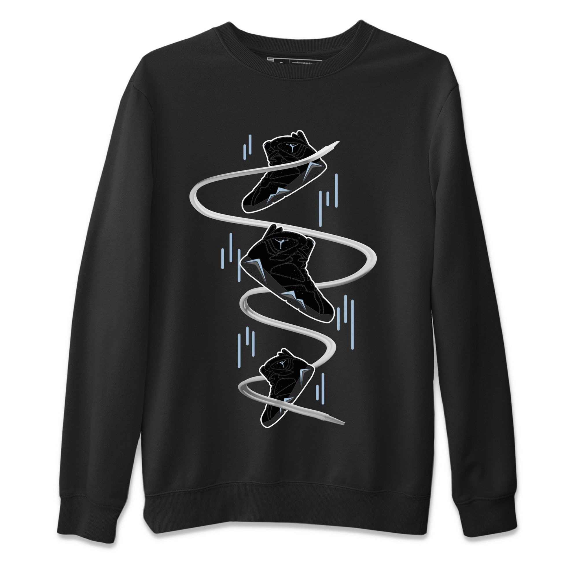 Air Jordan 7 Chambray Sneaker Match Tees Sneaker Drop Sneaker Tees AJ7 Chambray Sneaker Release Tees Unisex Shirts Black 2