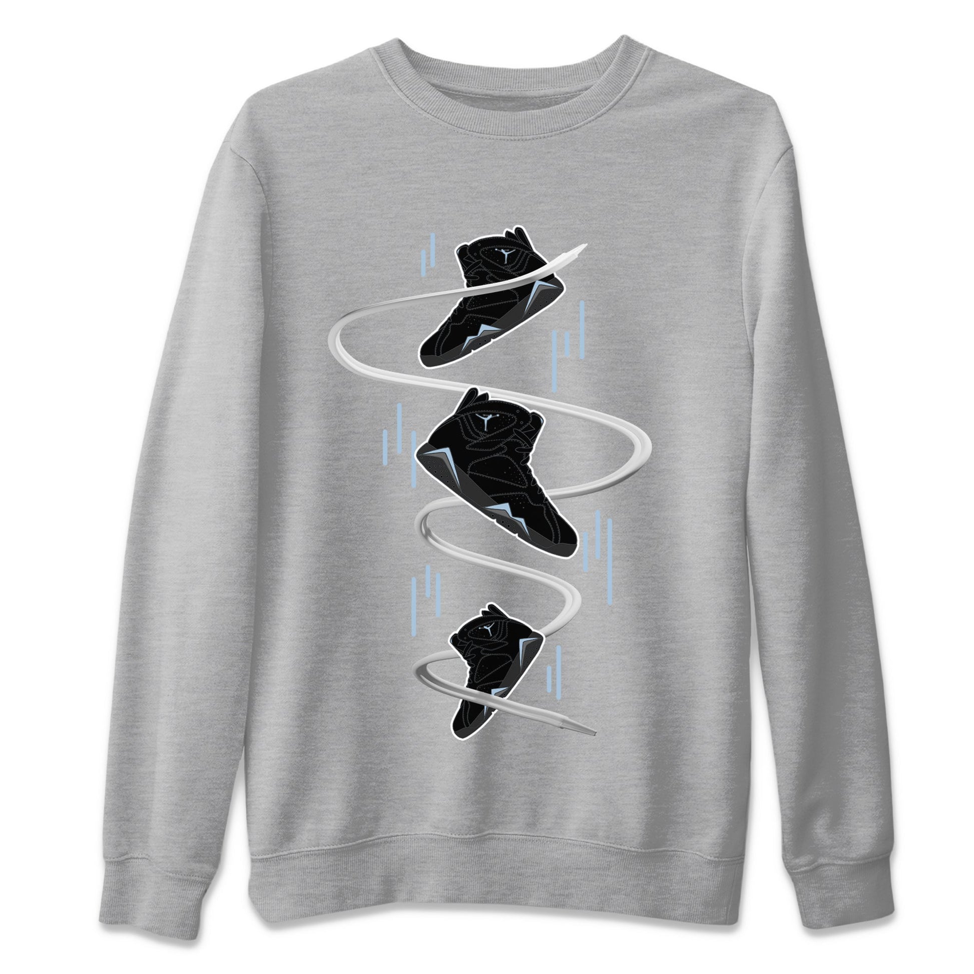 Air Jordan 7 Chambray Sneaker Match Tees Sneaker Drop Sneaker Tees AJ7 Chambray Sneaker Release Tees Unisex Shirts Heather Grey 2