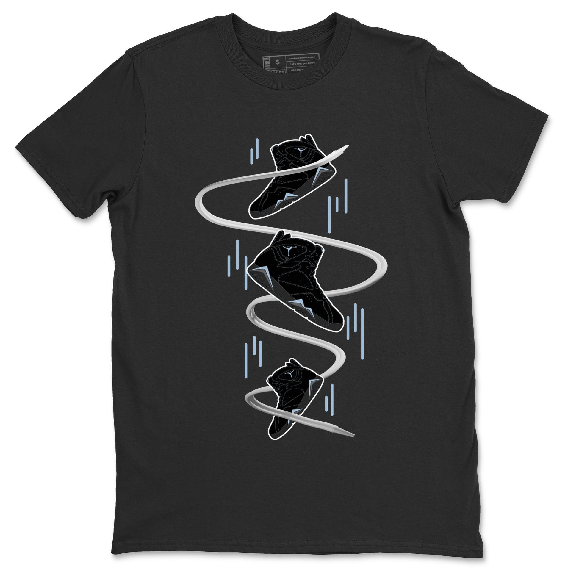 Air Jordan 7 Chambray Sneaker Match Tees Sneaker Drop Sneaker Tees AJ7 Chambray Sneaker Release Tees Unisex Shirts Black 2