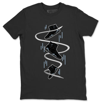 Air Jordan 7 Chambray Sneaker Match Tees Sneaker Drop Sneaker Tees AJ7 Chambray Sneaker Release Tees Unisex Shirts Black 2