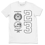 Air Jordan 1 High OG Black White shirt to match jordans Sneaker Emblem sneaker tees 1s Black White SNRT Sneaker Release Tees unisex cotton White 2 crew neck shirt