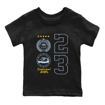 Sneaker Emblem sneaker match tees to Blue Grey 13s street fashion brand for shirts to match Jordans SNRT Sneaker Tees Air Jordan 13 Blue Grey unisex t-shirt Black 2 youth shirt