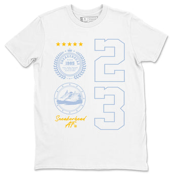 Sneaker Emblem sneaker match tees to Blue Grey 13s street fashion brand for shirts to match Jordans SNRT Sneaker Tees Air Jordan 13 Blue Grey unisex t-shirt White 2 unisex shirt