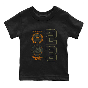 Air Jordan 5 Olive shirt to match jordans Sneaker Emblem sneaker tees 5s Olive SNRT sneaker release tees baby toddler Black 2 cotton Shirt