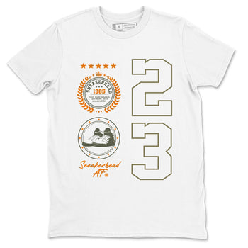 Air Jordan 5 Olive shirt to match jordans Sneaker Emblem sneaker tees 5s Olive SNRT Sneaker Release Tees unisex cotton White 2 crew neck shirt