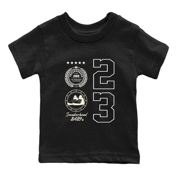 Air Jordan 5 Sail shirt to match jordans Sneaker Emblem sneaker tees Air Jordan 5 Sail SNRT sneaker release tees baby toddler Black 2 cotton Shirt