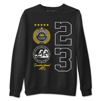 Sneaker Emblem sneaker match tees to Yellow Ochre 6s street fashion brand for shirts to match Jordans SNRT Sneaker Tees Air Jordan 6 Yellow Ochre unisex t-shirt Black 2 unisex shirt