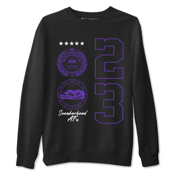 Sneaker Emblem sneaker match tees to Court Purple Dunks street fashion brand for shirts to match Jordans SNRT Sneaker Tees Dunk Low Court Purple unisex t-shirt Black 2 unisex shirt