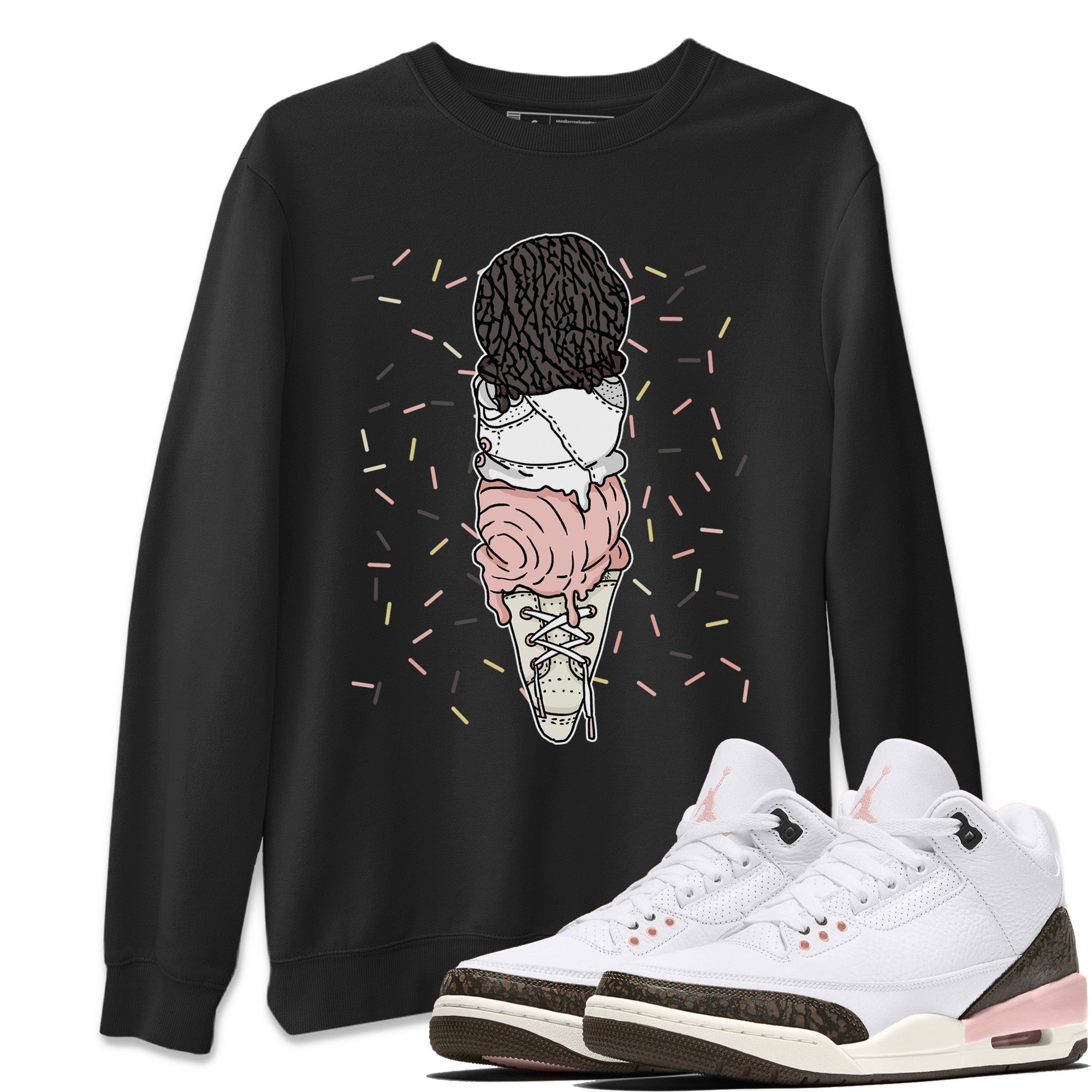 Jordan 3 Atmosphere Sneaker Match Tees Sneaker Flavor Cones Sneaker Tees Jordan 3 Atmosphere Sneaker Release Tees Unisex Shirts