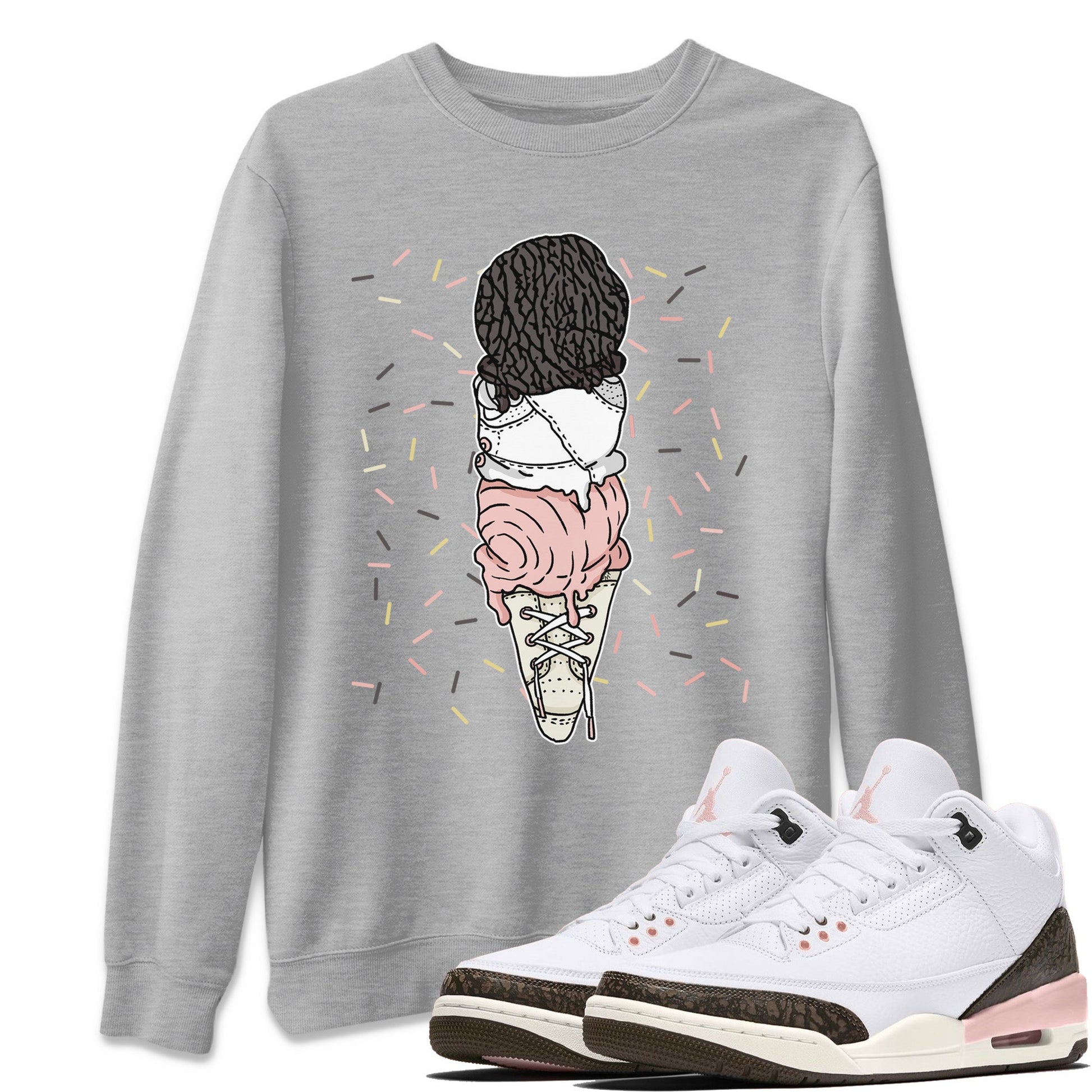 Jordan 3 Atmosphere Sneaker Match Tees Sneaker Flavor Cones Sneaker Tees Jordan 3 Atmosphere Sneaker Release Tees Unisex Shirts