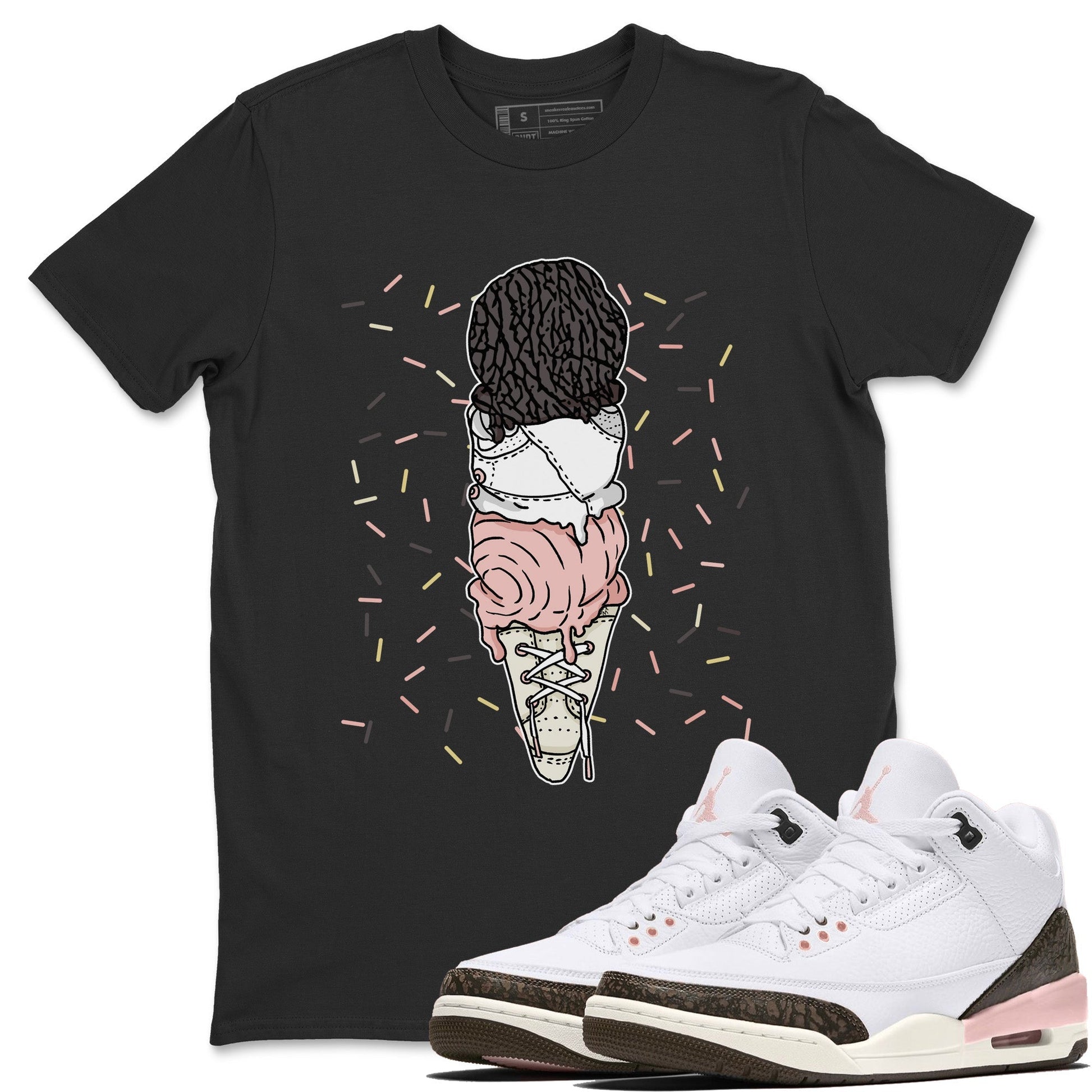 Jordan 3 Atmosphere Sneaker Match Tees Sneaker Flavor Cones Sneaker Tees Jordan 3 Atmosphere Sneaker Release Tees Unisex Shirts
