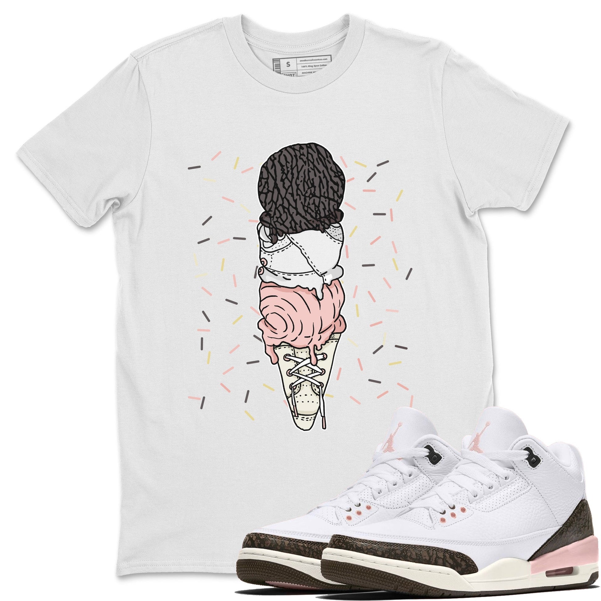 Jordan 3 Atmosphere Sneaker Match Tees Sneaker Flavor Cones Sneaker Tees Jordan 3 Atmosphere Sneaker Release Tees Unisex Shirts