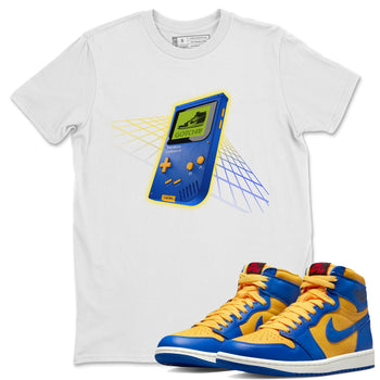 Jordan 1 Game Royal Varsity Maize Sneaker Match Tees Sneaker Game Boy Sneaker Tees Jordan 1 Game Royal Varsity Maize Sneaker Release Tees Unisex Shirts