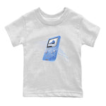 Jordan 5 UNC Jordan Shirts Sneaker Game Boy Sneaker Tees AJ5 UNC Sneaker Release Tees Kids Shirts White 2