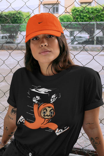 Jordan 1 Electro Orange Sneaker Match Tees Sneaker Heist Sneaker Tees Jordan 1 Electro Orange Sneaker Release Tees Unisex Shirts