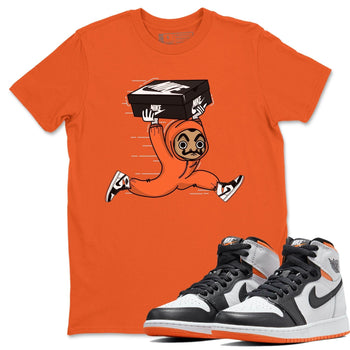 Jordan 1 Electro Orange Sneaker Match Tees Sneaker Heist Sneaker Tees Jordan 1 Electro Orange Sneaker Release Tees Unisex Shirts