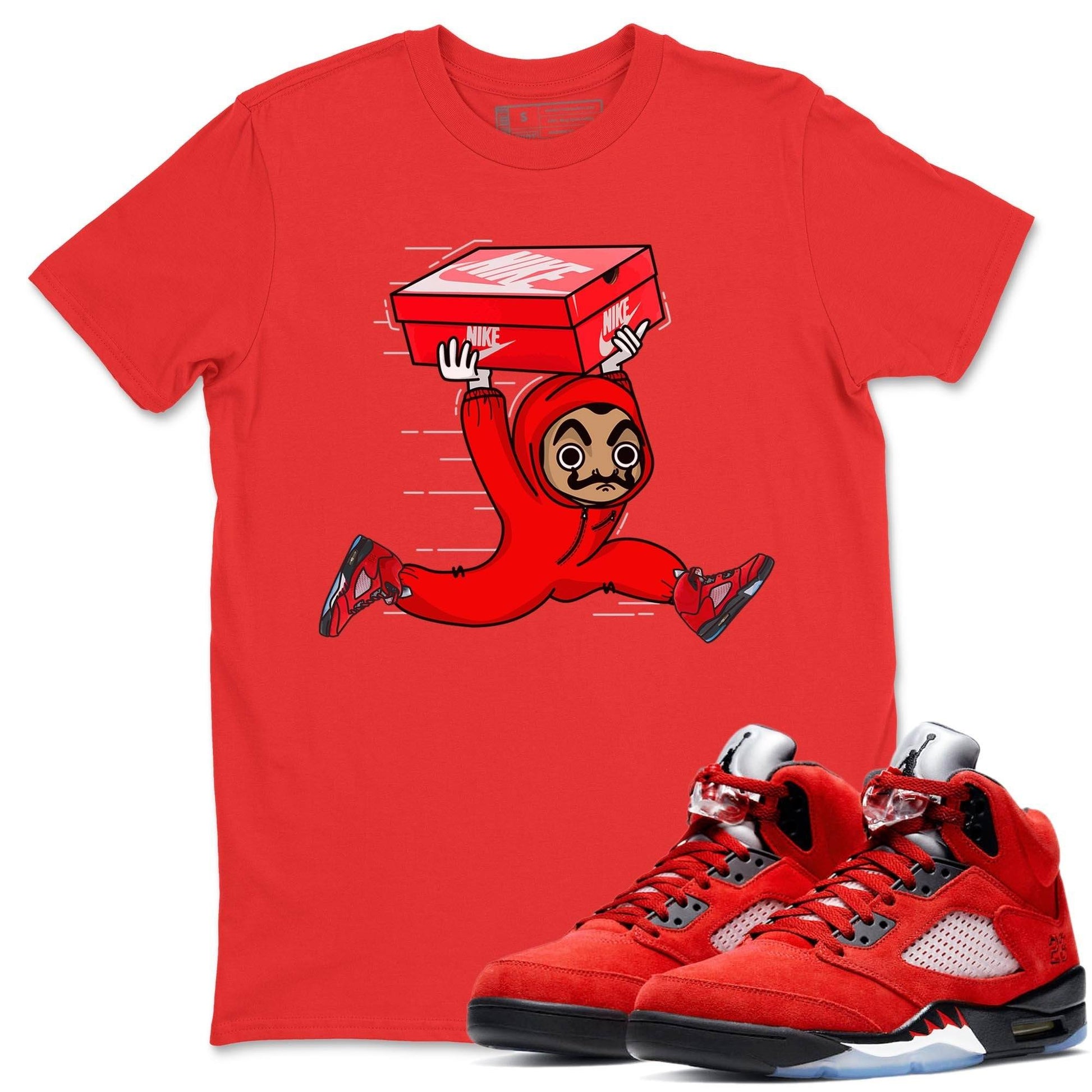 Jordan 5 Raging Bull Sneaker Match Tees Sneaker Heist Sneaker Tees Jordan 5 Raging Bull Sneaker Release Tees Unisex Shirts