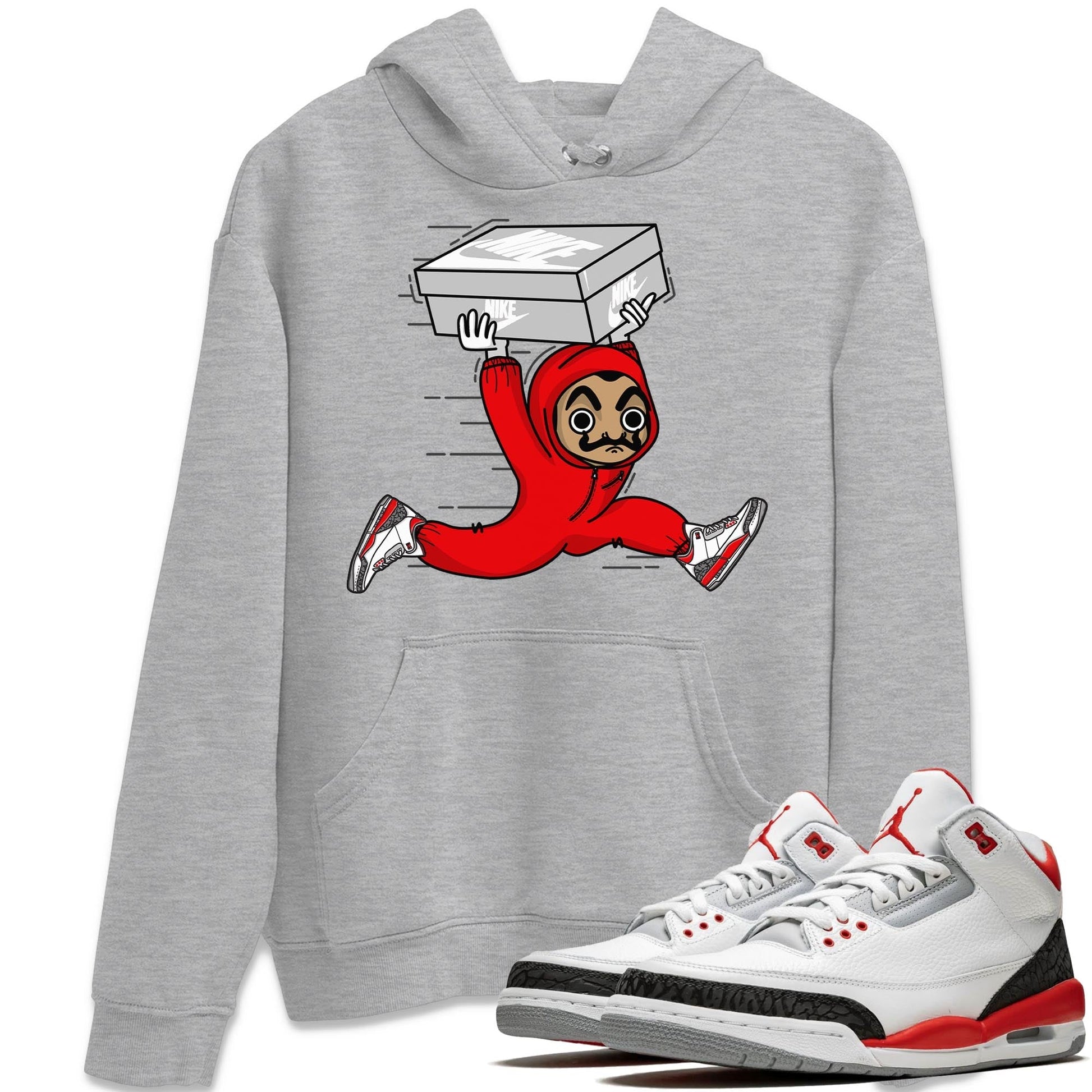 Jordan 3 Fire Red Sneaker Match Tees Sneaker Heist Sneaker Tees Jordan 3 Fire Red Sneaker Release Tees Unisex Shirts