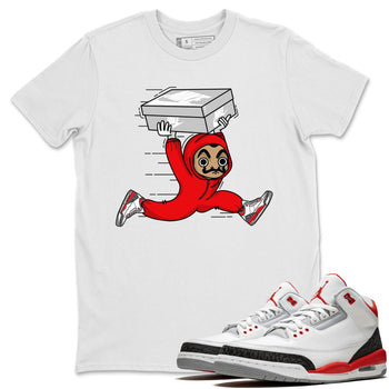 Jordan 3 Fire Red Sneaker Match Tees Sneaker Heist Sneaker Tees Jordan 3 Fire Red Sneaker Release Tees Unisex Shirts
