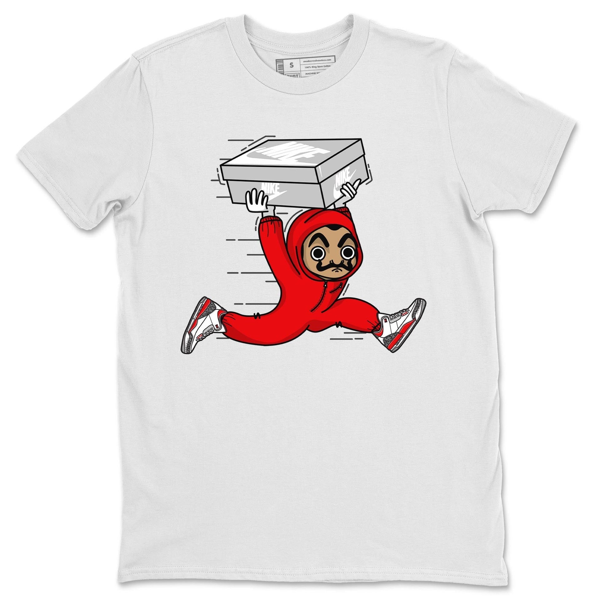 Jordan 3 Fire Red Sneaker Match Tees Sneaker Heist Sneaker Tees Jordan 3 Fire Red Sneaker Release Tees Unisex Shirts