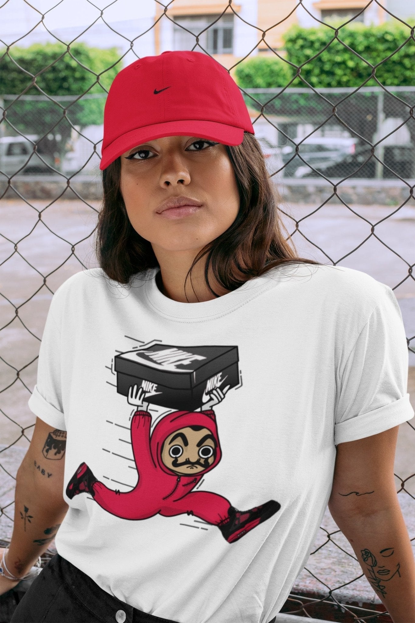 Jordan 4 Red Thunder Sneaker Match Tees Sneaker Heist Sneaker Tees Jordan 4 Red Thunder Sneaker Release Tees Unisex Shirts
