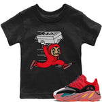 Yeezy 700 Hi-Res Red Sneaker Match Tees Sneaker Heist Sneaker Tees Yeezy 700 Hi-Res Red Sneaker Release Tees Kids Shirts