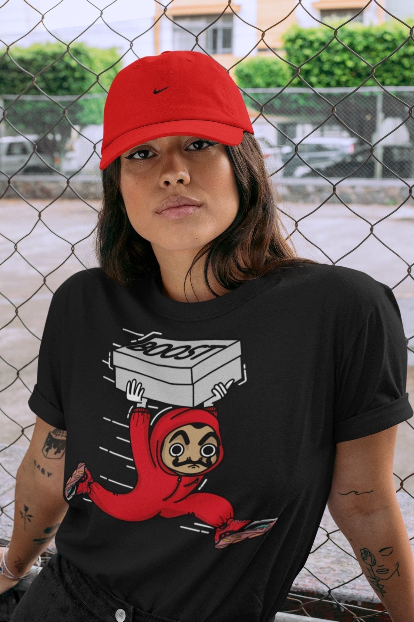 Yeezy 700 Hi-Res Red Sneaker Match Tees Sneaker Heist Sneaker Tees Yeezy 700 Hi-Res Red Sneaker Release Tees Unisex Shirts