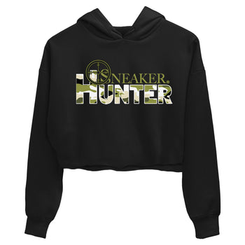 Air Jordan 1 X Travis Scott Golf Olive shirt to match jordans Sneaker Hunter sneaker tees Air Jordan 1 Travis Scott Golf SNRT Sneaker Release Tees Black 2 Crop T-Shirt
