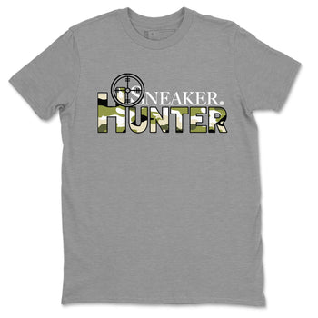 Air Jordan 1 X Travis Scott Golf Olive shirt to match jordans Sneaker Hunter sneaker tees Air Jordan 1 Travis Scott Golf SNRT Sneaker Release Tees Unisex Heather Grey 2 T-Shirt