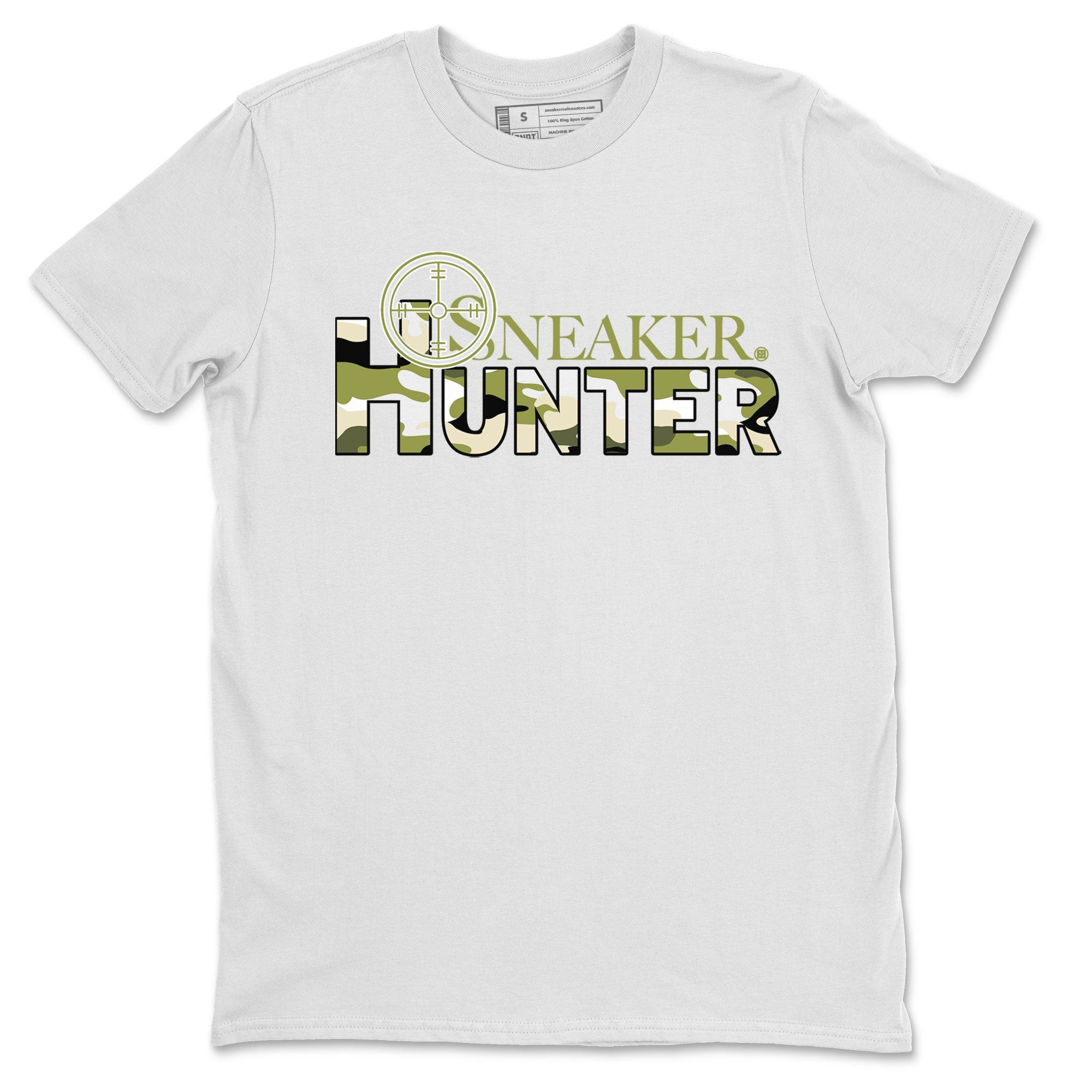 Air Jordan 1 X Travis Scott Golf Olive shirt to match jordans Sneaker Hunter sneaker tees Air Jordan 1 Travis Scott Golf SNRT Sneaker Release Tees Unisex White 2 T-Shirt