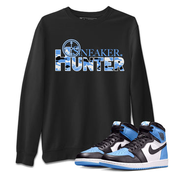 Air Jordan 1 Retro High OG UNC Toe shirt to match jordans Sneaker Hunter sneaker tees Air Jordan 1 High OG University Blue SNRT Sneaker Release Tees Unisex Black 1 T-Shirt